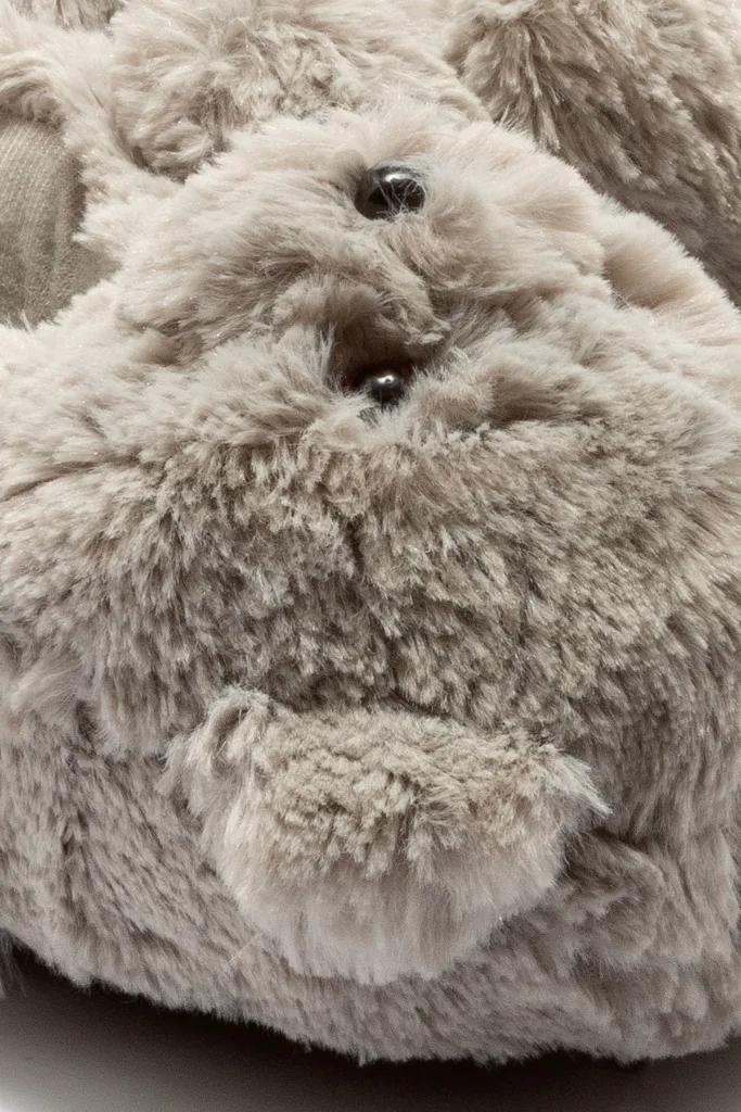 Teddy Kadın,Garson Boy Hayvanlı Panduf Gri 36/41
