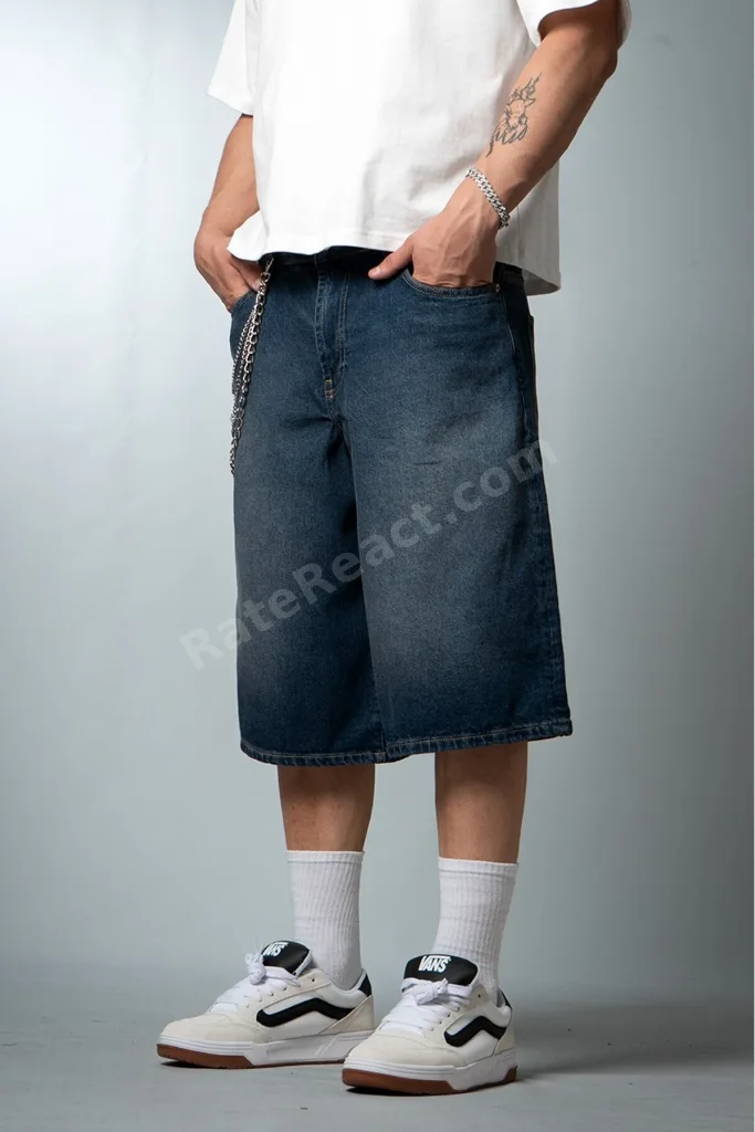 Blue Mirage Baggy Fit Mavi Erkek Jean Şort