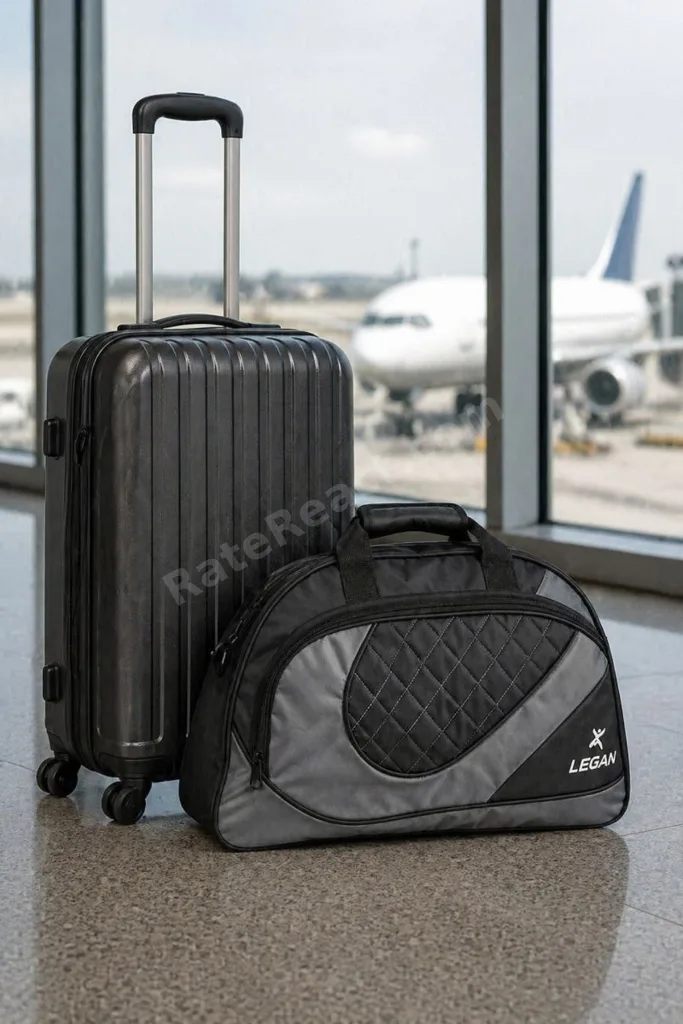 Erkek Siyah Spor Çantası Seyahat Çantası Duffle Bag Orta Boy Çok Bölmeli 8843