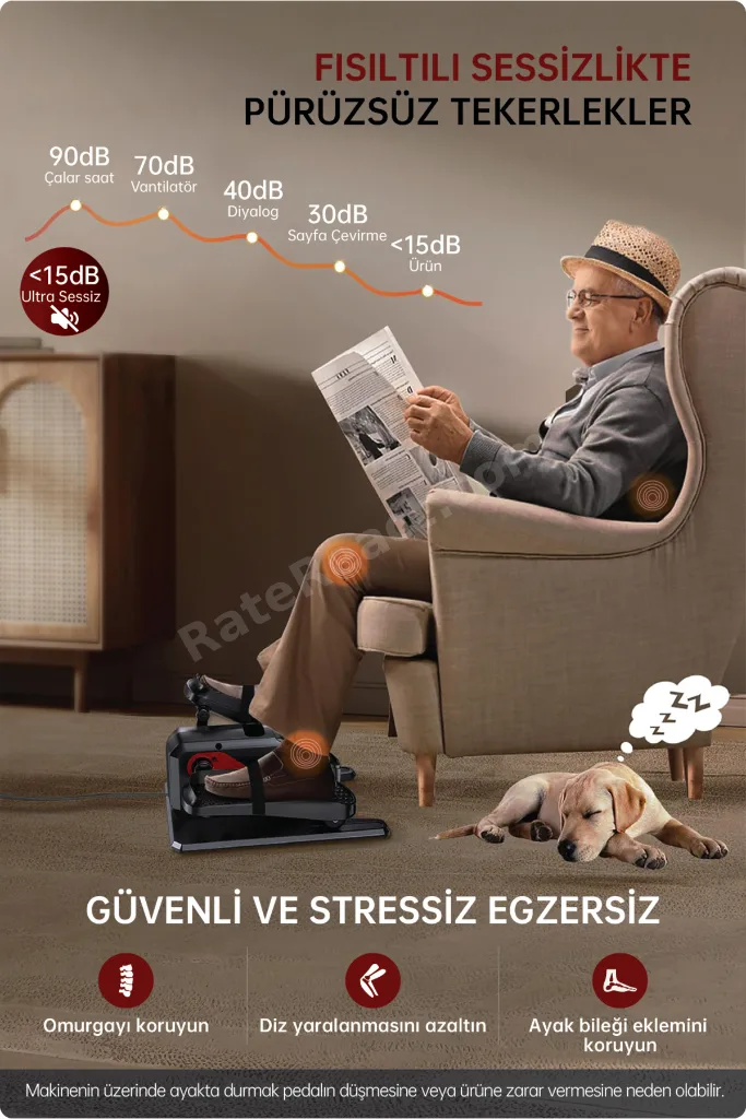 Fit Eliptik Kondisyon Bisikleti – Egezersiz ve Ayak Masaj Aleti