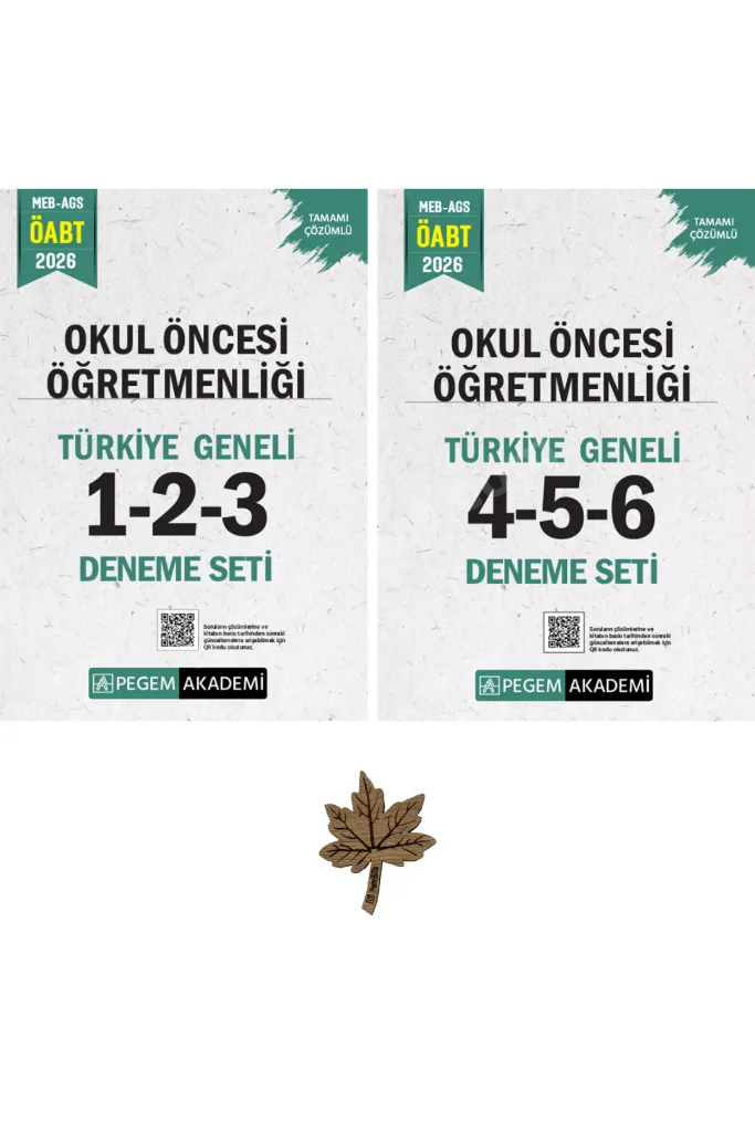 2026 MEB AGS ÖABT Okul Öncesi Öğretmenliği Tamamı Çözümlü Türkiye Geneli 1-2-3-4-5-6 (6'lı Deneme Seti)