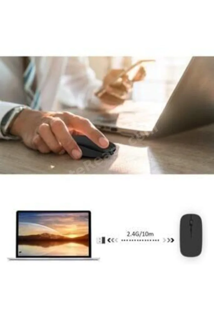 Imıce Mouse Şarj Edilebilir, Kablosuz Optik Mouse 2.4 Ghz E-1300