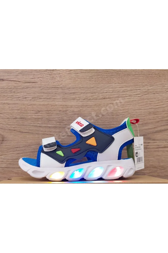 VİCCO HİLDA ERKEK ÇOCUK SAKS MAVİ PHYLON IŞIKLI SANDALET Sandalet