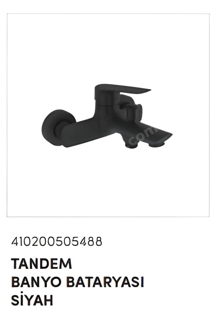 Tandem Banyo Bataryası Siyah