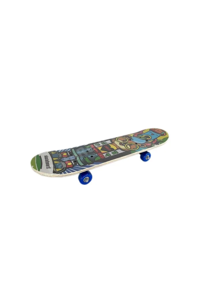 F-sports 45 Cm Zımparalı Ahşap Tahta Kaykay Küçük Boy/başlangıç Fr37722