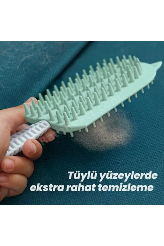 TTKTEKNOLOJİ Silikon Tüy Toplayıcı Tarak, Kedi Tarağı, Kedi Fırçası, Evcil Hayvan Bakım Tarağı, Tüy