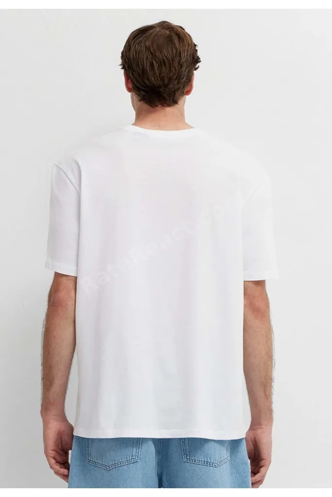 M0613350 Star Wars Baskılı Beyaz Tişört Erkek T-Shirt BEYAZ