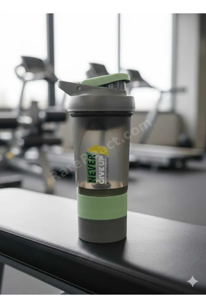 1 Adet İki Hazneli Sporcu Shaker Matara 500 Ml