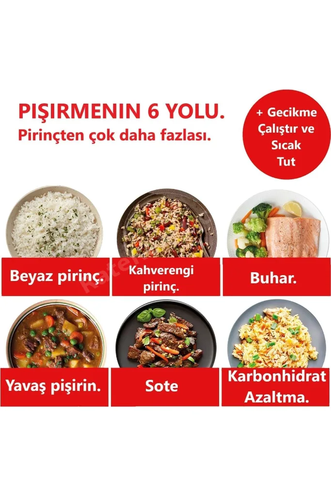 Hızlı Pilav Pişirici ve Buharlı Pişirici - Otomatik, Buharlı Pişirici, Sote ve Kızartma
