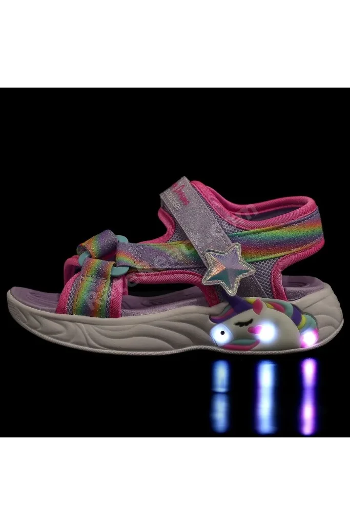 Unicorn Dreams 303107L Işıklı Ortopedik Çocuk Sandalet MOR