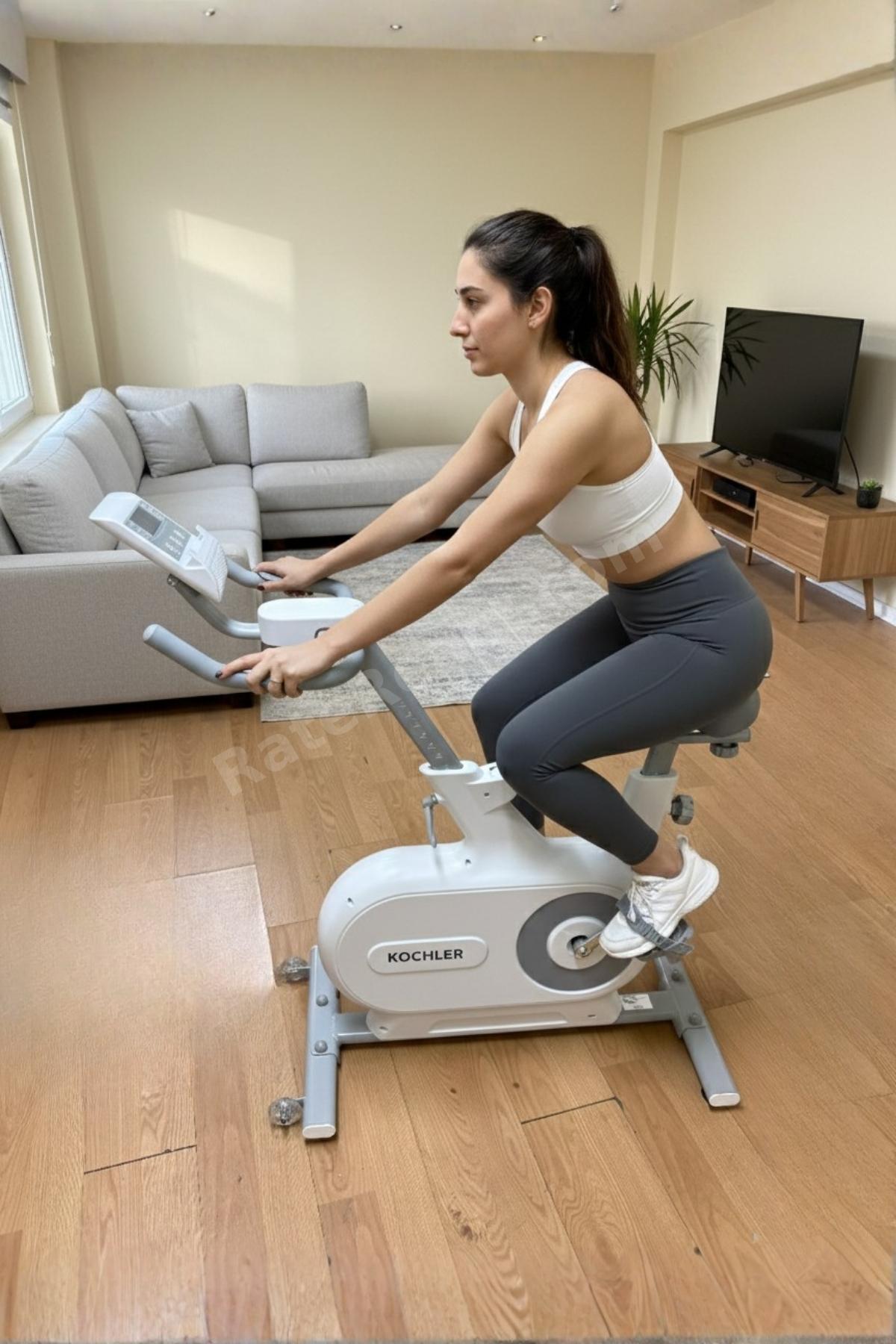 Manyetik Kondisyon Bisikleti – 4 Kg Volan, 120 Kg Kapasite, Uygulamalı, 9 Kademe Direnç, Nabız Ölçer