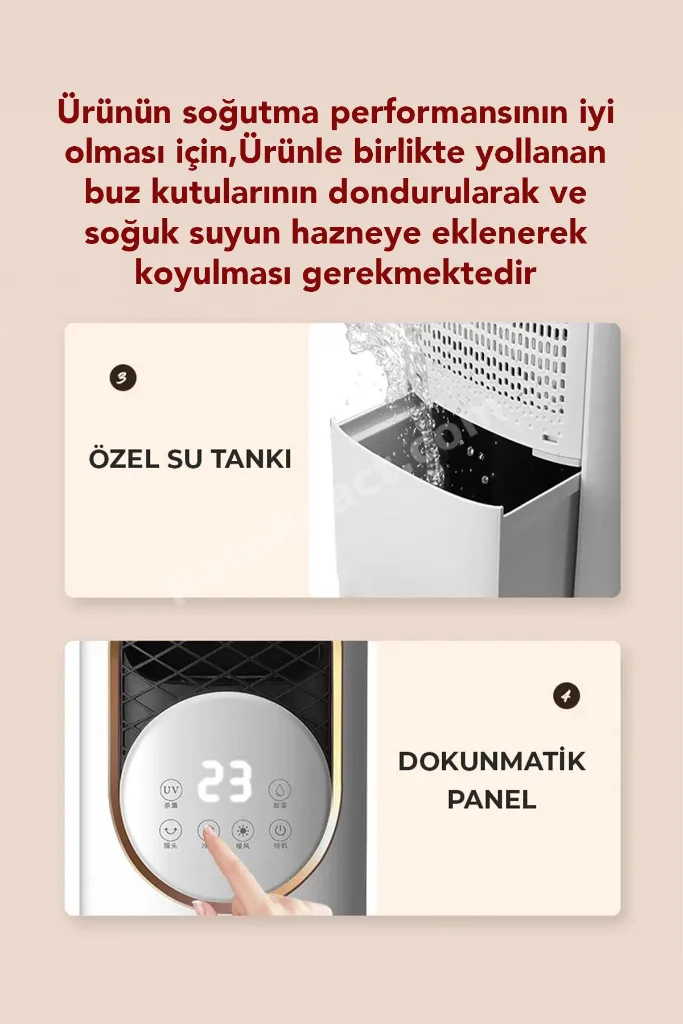 Uzaktan Kumandalı Hava Isıtıcı Soğutucu Nemlendirici UV Sterilizasyon Ünite 4'ü 1 Arada