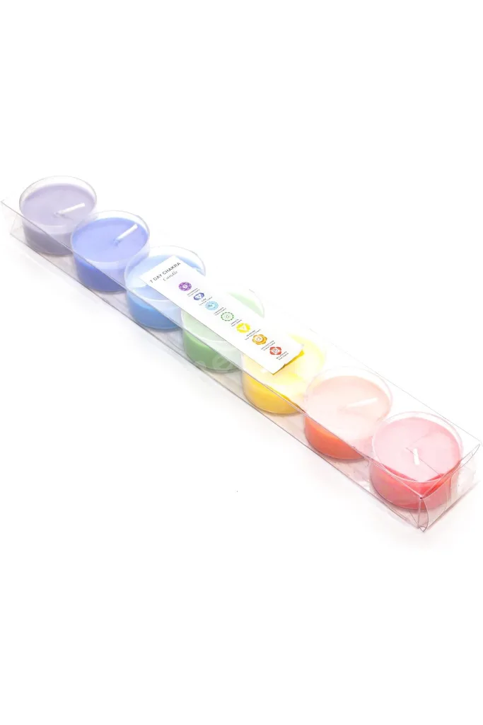 7 Meditasyon Kristal Kap Içi Mum Seti-large revif 827927