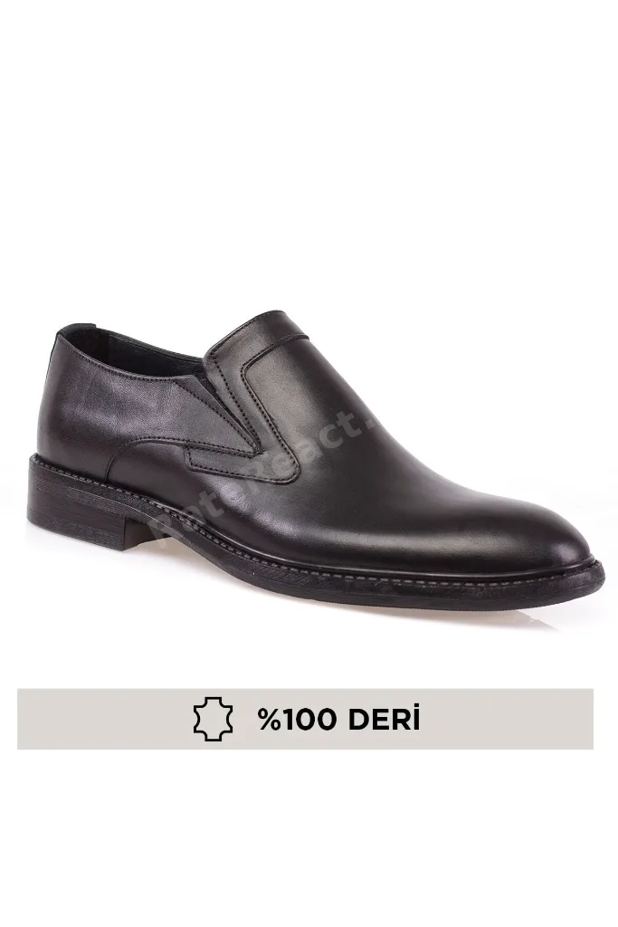 Hakiki Deri, Ortopedik, Bağcıksız, Klasik Erkek Ayakkabı