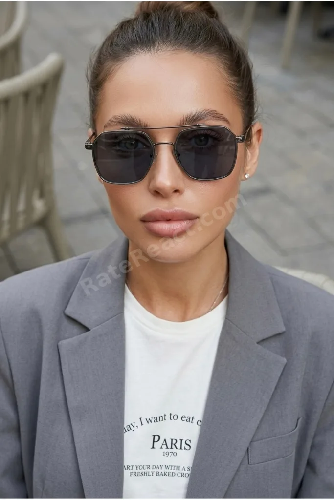 Swanky Gümüş Degrade Siyah Unisex Güneş Gözlüğü
