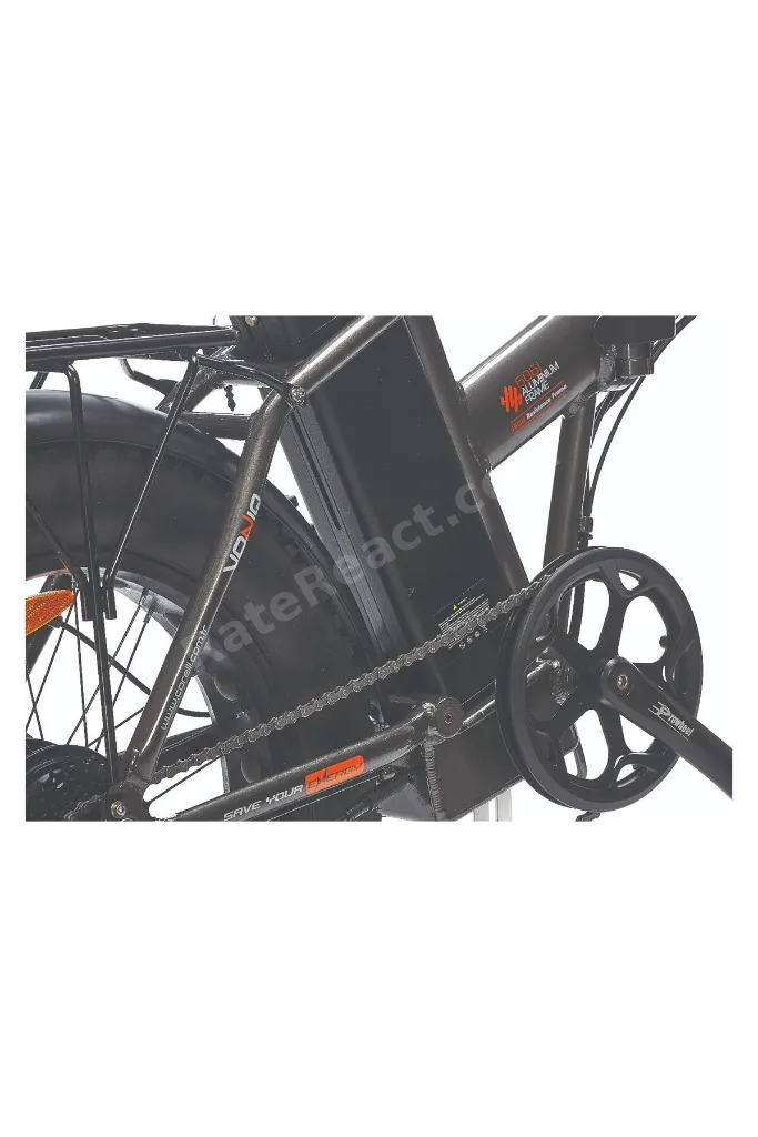 Voniq E Fat Bike Katlanır Elektirikli Bisiklet Siyah