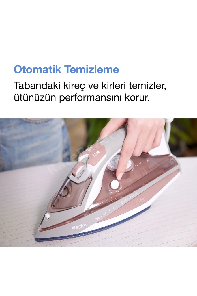 Spring Buharlı Ütü - Gül Kurusu