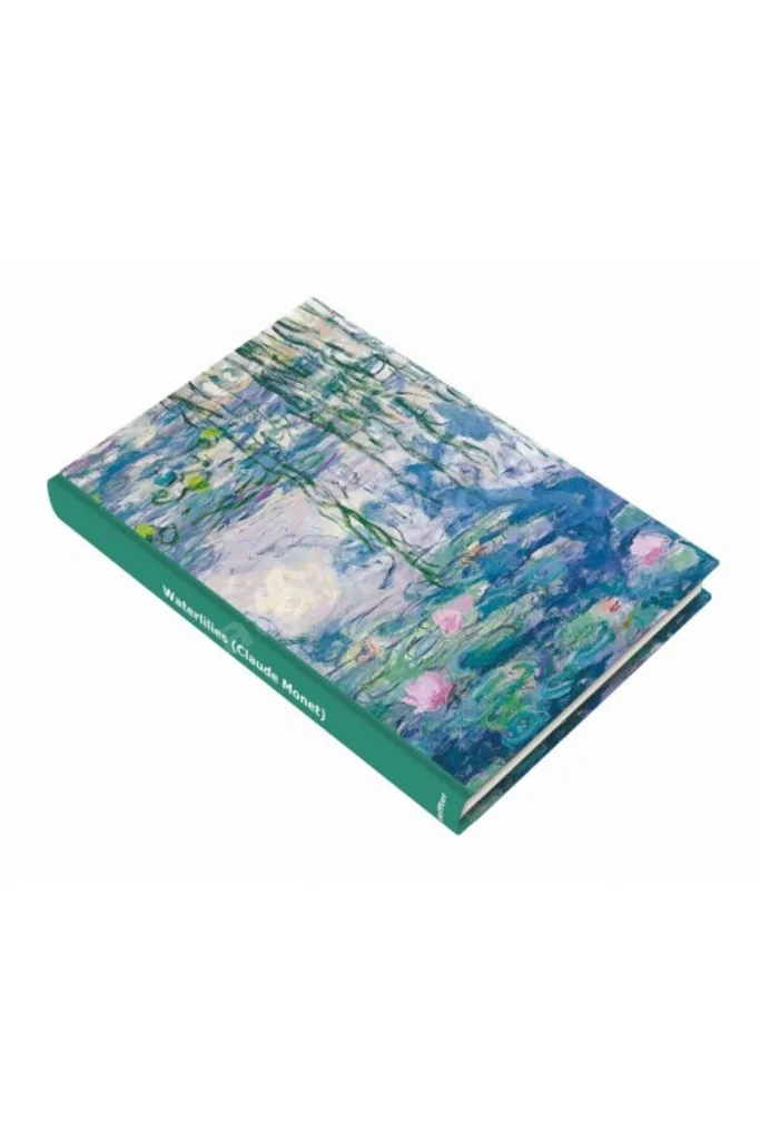 Art Of World Waterlilies Claude Monet 96 Yaprak Sert Kapak Defter