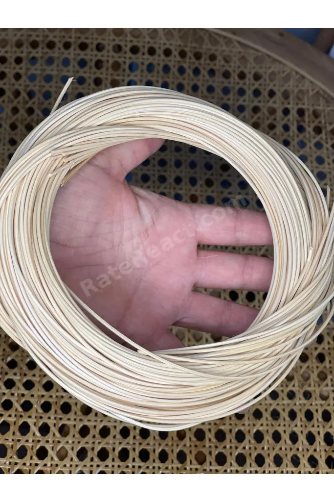 Rattan Core Doğal Yuvarlak Bambu Çubuk 2.5 mm 100 gr Dekoratif Örgü Rattan İp