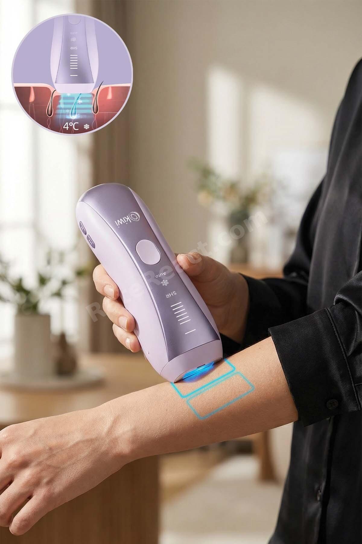 Ipl Lazer Epilasyon Aleti Sapphire Buz Başlık Seri Atış ve Cilt Tanıma KEP-6842