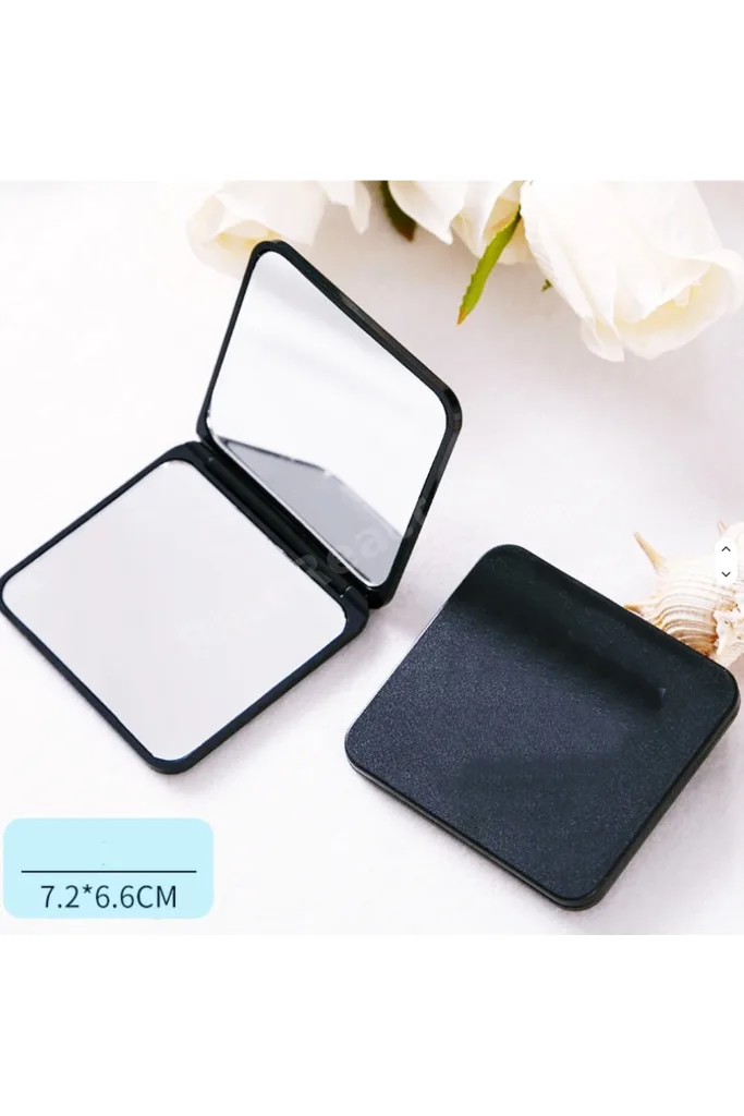 AYN-100 Mini Katlanabilir Portatif Ayna- Taşınabilir Makyaj Aynası - Cep/çanta Aynası