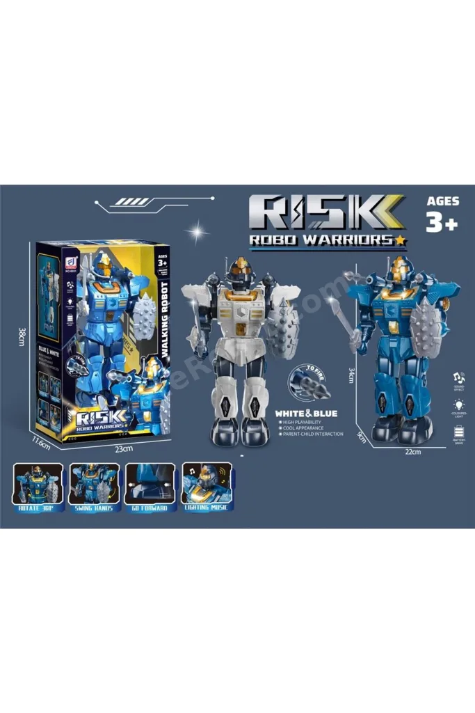 IŞIKLI MÜZİKLİ ROKET ATAN ROBOT -VRD