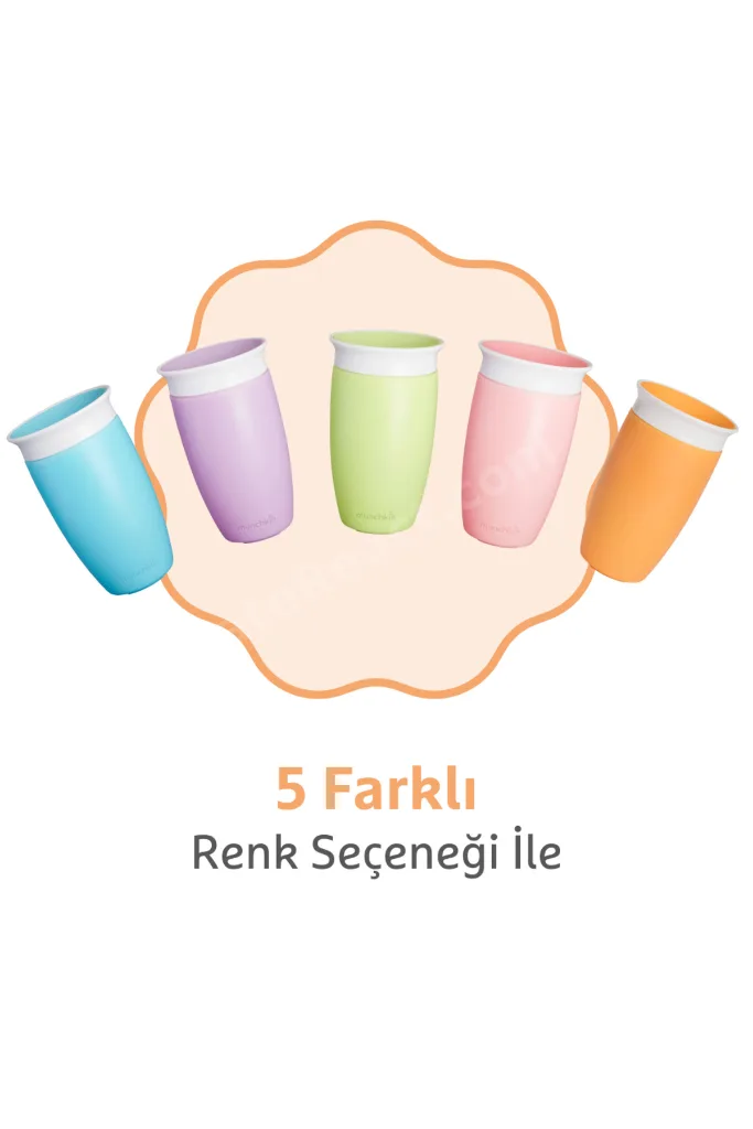 Mucize 360° Alıştırma Bardağı, 12ay+, 296ml Turuncu