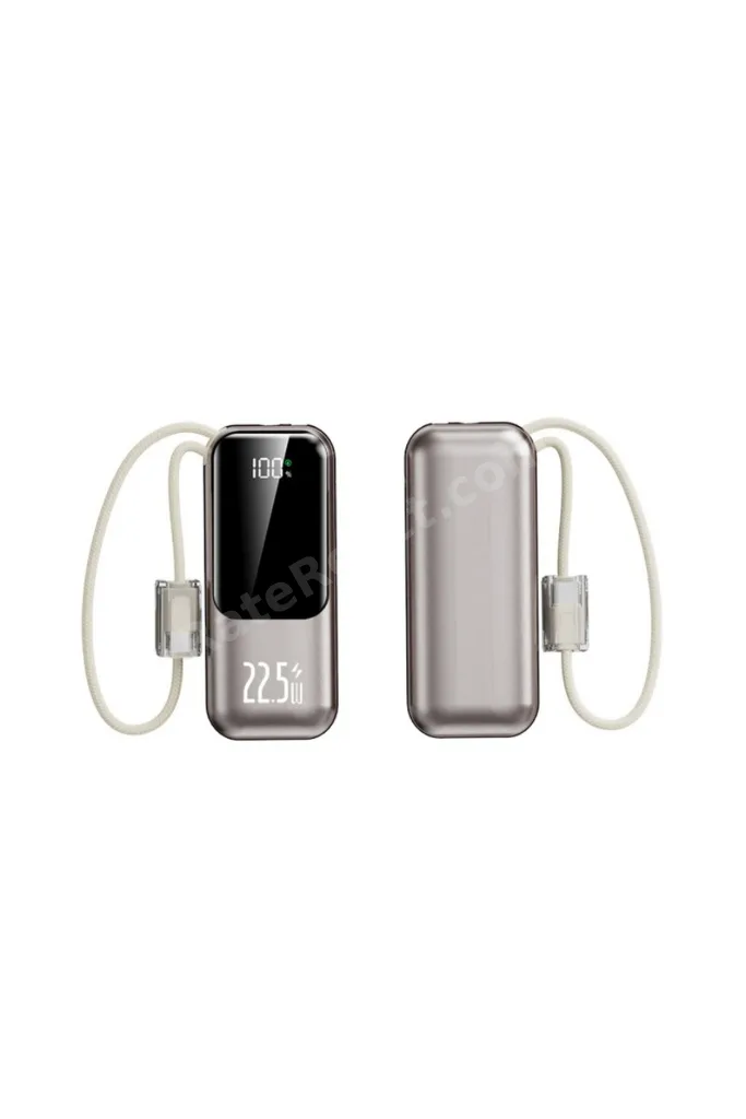 CP-01 10.000mAh 22.5W Süper Hızlı Şarj Powerbank - Ultra Kompakt ve Kordon Kablolu