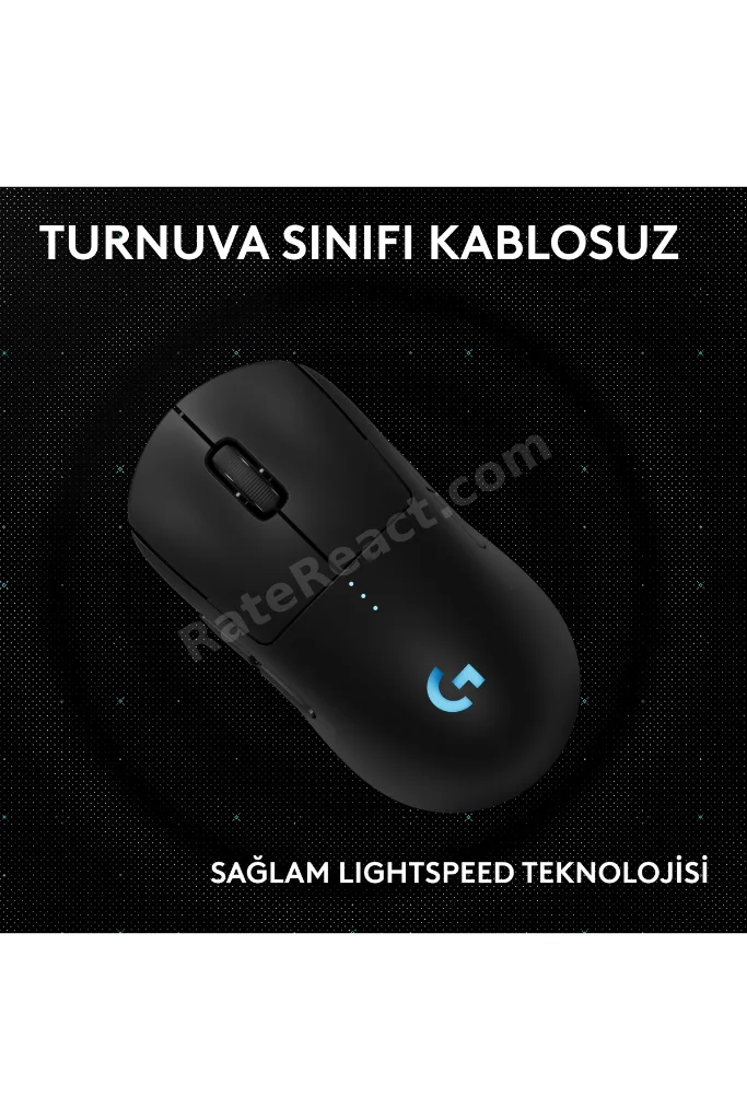 G PRO 2 LIGHTSPEED HERO 2 32K DPI Sensör PC/Mac için Kablosuz Oyuncu Mouse, Siyah 910-007296
