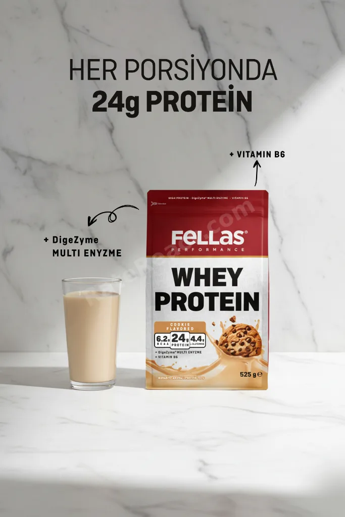 Whey Protein Tozu Kurabiye Aromalı (525 g) x 2 Adet