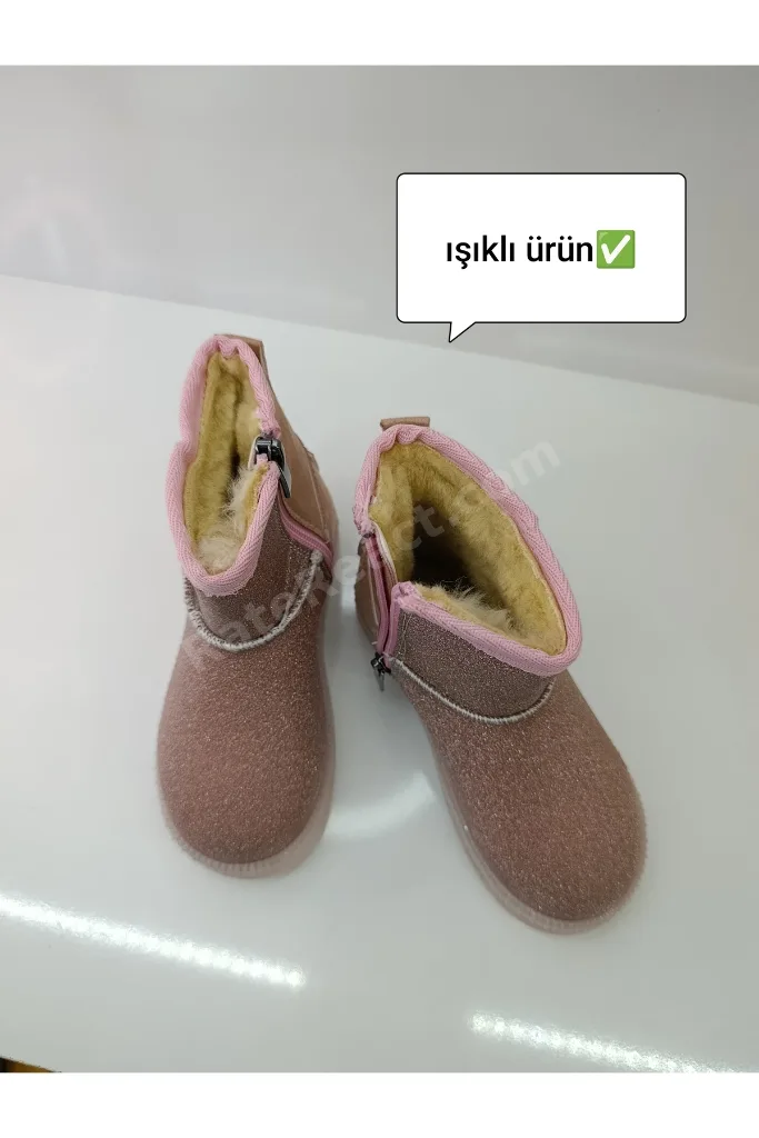 ışıklı çocuk botu kar botu