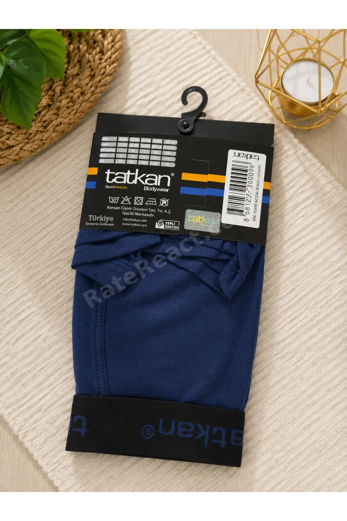 5 ADET Siyah Lacivert Gri Tatkan Erkek Modal Boxer %45 Pamuk %45 Modal %10 Elastan Esnek Nefes Alan Super Fit Premium Lacivert Boxer