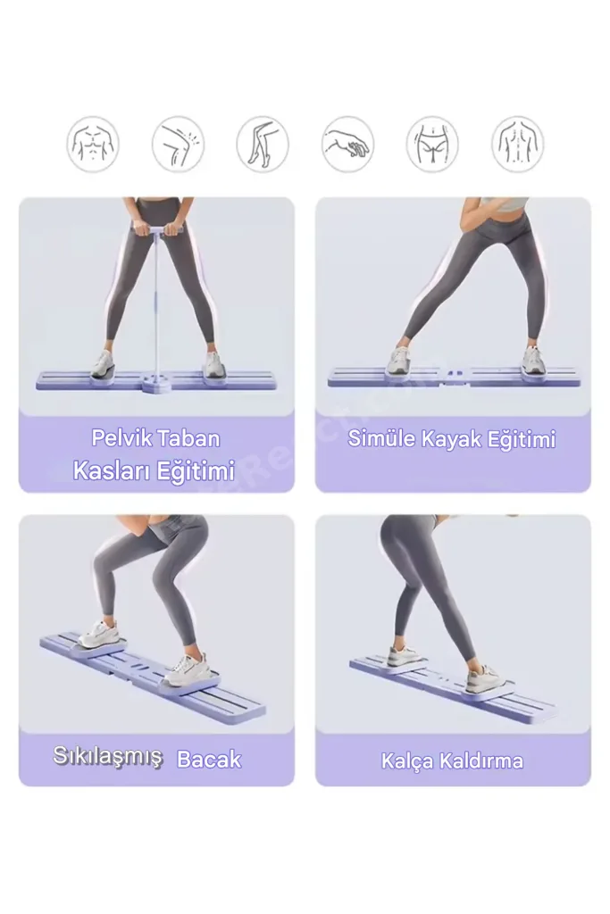 Aç Kapa Kayak Çok Fonksiyonlu Fitness Egzersiz Tahtası Aleti Spor Aleti Direnç Pilates