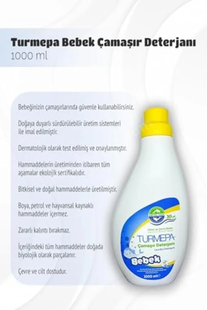 TTKTEKNOLOJİ Bebek Çamaşır Deterjanı 1000 ml 6 Al 5 Öde ve Rosie Pamuk TTKTEKNOLOJİ 2026 395519
