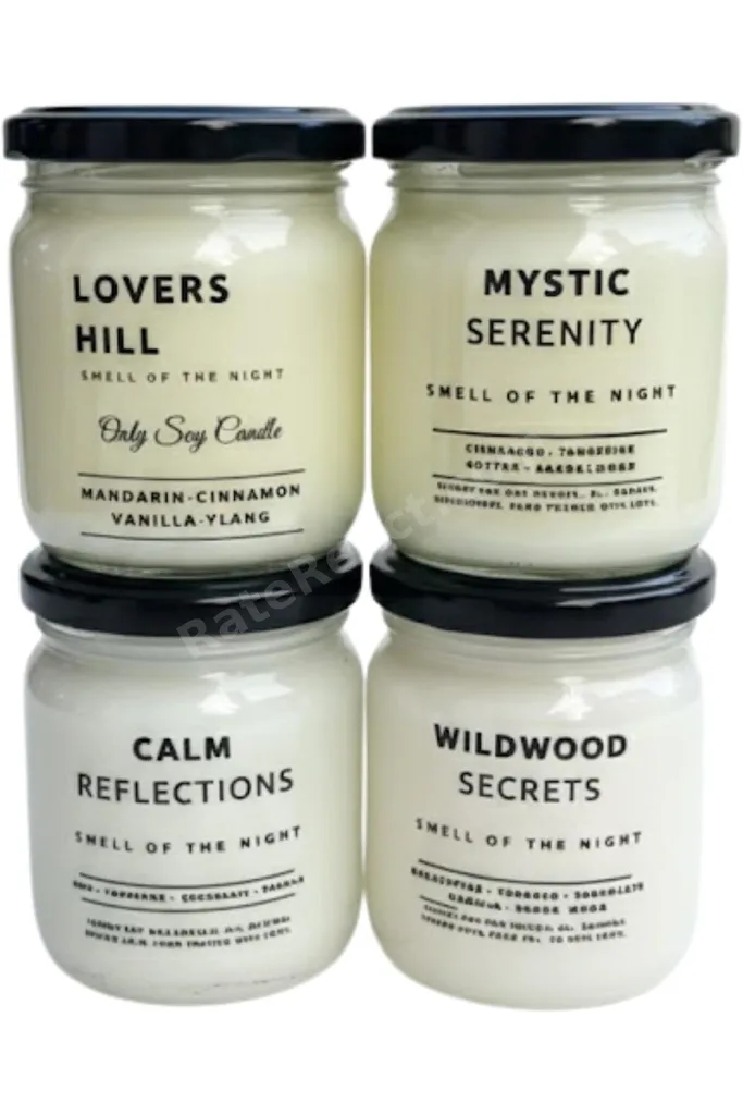 Smell of the Night 4’lü Premium Soya Mumu Seti | Calm Reflections, Wildwood, Mystic Serenity, Lovers