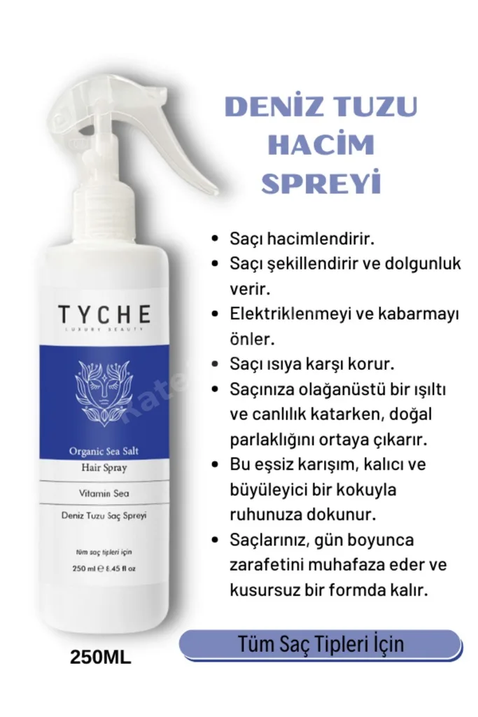 Hacim Ve Dolgunluk Veren Deniz Tuzu Saç Spreyi Organic Sea Salt Hair Spray Vitamin Sea 250 ml