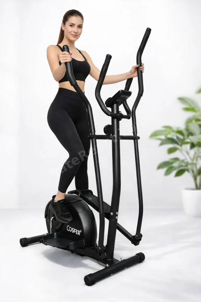 Eliptik Bisiklet Manyetik Sessiz Cross Trainer Ev Tipi Kardiyo Spor Aleti 120 KG Taşıma Kapas