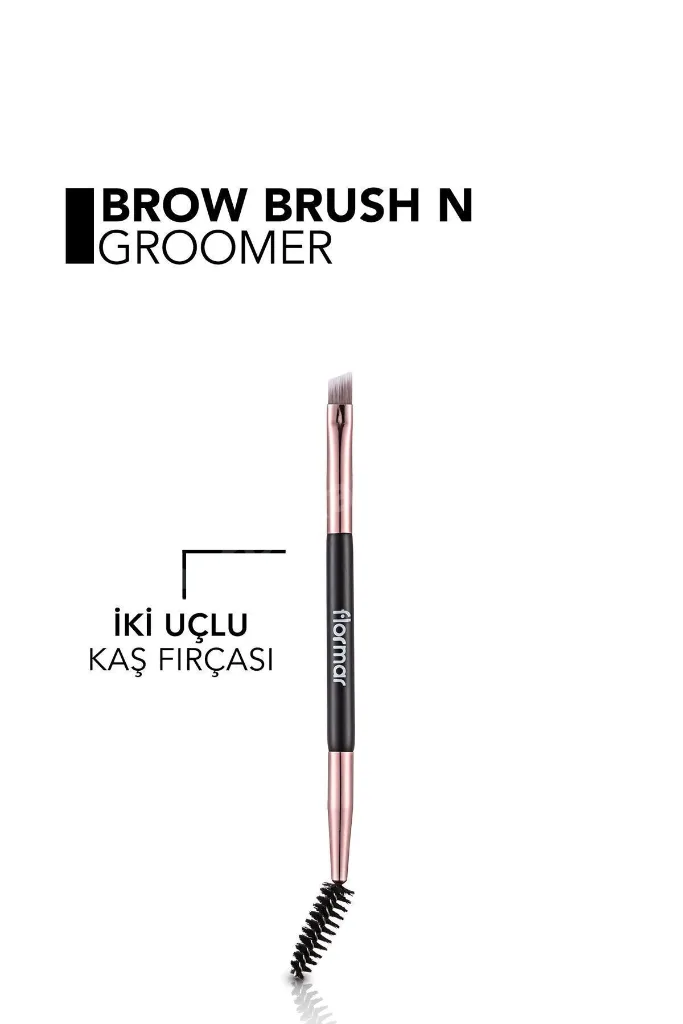 İki Uçlu Kaş Boyama ve Tarama Fırçası - Brow Brush & Groomer - 015 - 8690604597802