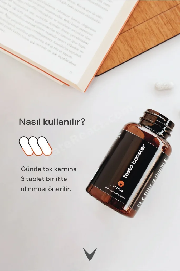 Testo Booster Tribulus Terrestris, Kore Ginsengi, Çemen, Bor, Vitamin D 90 Tablet