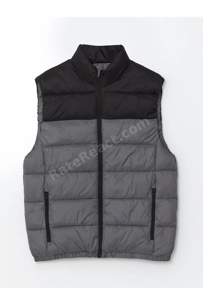 Timeless Clothing & Zamansız Seçimler Dar Kalıp Hakim Roba Yaka Erkek Şişme Yelek