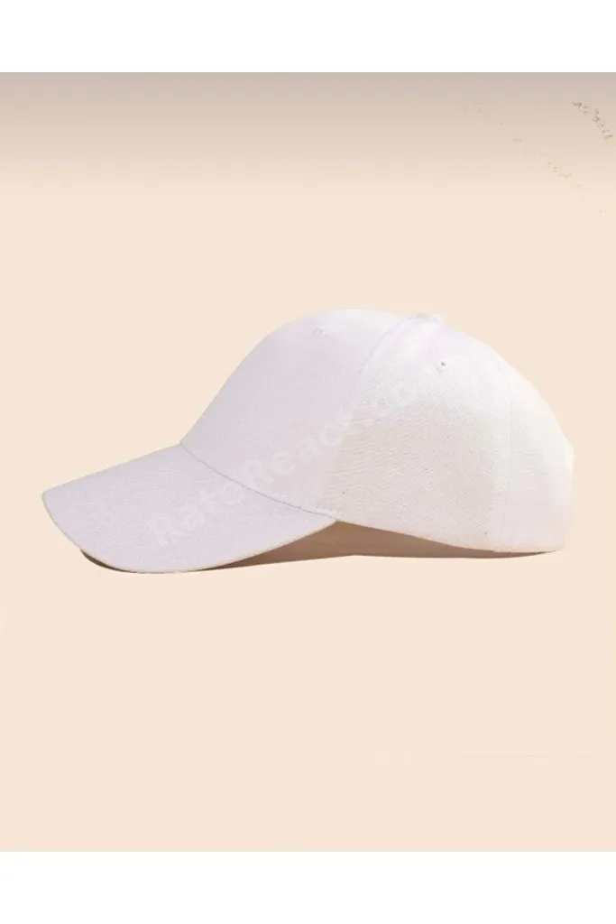 Unısex Beyaz Spor Şapka