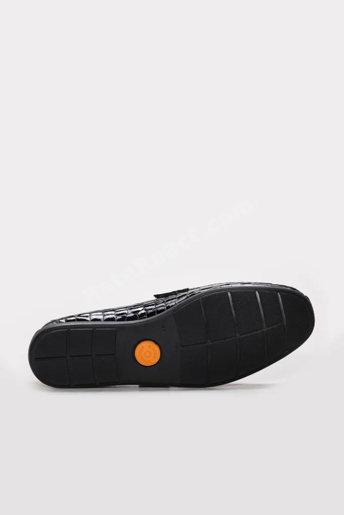 Siyah Erkek Loafer Rugan Ayakkabı İçi Dışı Hakiki Deri MRG014081312311