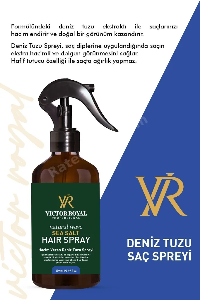 Hacim Ve Dolgunluk Veren Deniz Tuzu Saç Spreyi 250 ml