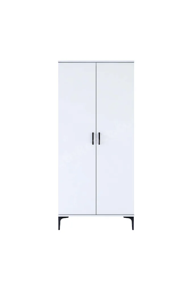 Rani KC103 Banyo Dolabı 2 Kapaklı 7 Raflı Çok Amaçlı Dolap Beyaz