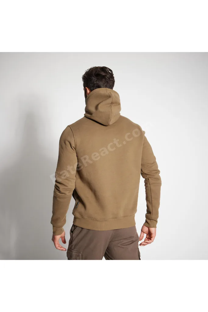 Solognac Erkek Kapüşonlu Sweatshirt - Avcılık ve Doğa Gözlemi - Bej - 500 Logo