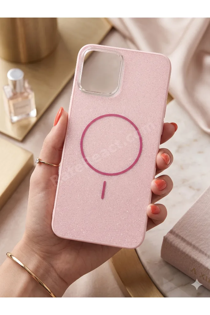 Galaxy A06 İçin Uyumlu Simli Tasarımlı Soft Silikon Kılıf