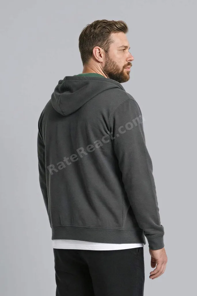 Büyük Beden Kapüşonlu Fermuarlı Sweatshirt H2059AX26SP