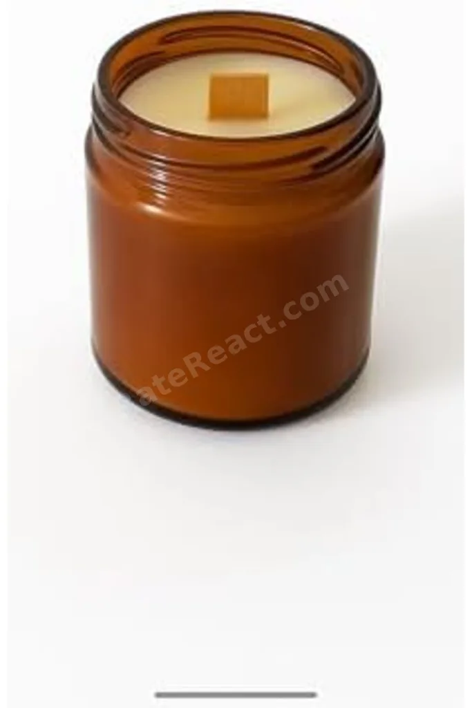 Paçuli Gül Lavanta Kokulu Dekoratif Ahşap Fitil 200 ml Kutulu Hediyelik Kavanoz Mum revif 827927