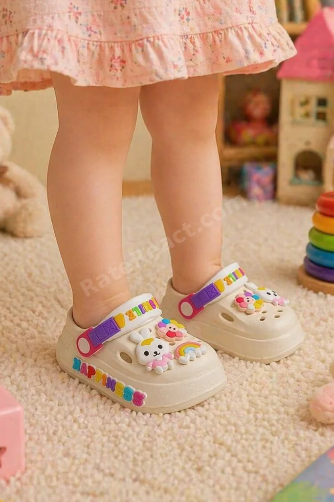 Kız Çocuk Kaydırmaz Sandalet Terlik, Çocuk Cross Terlik, Bebek Terlik, Çocuk Havuz Terliği,