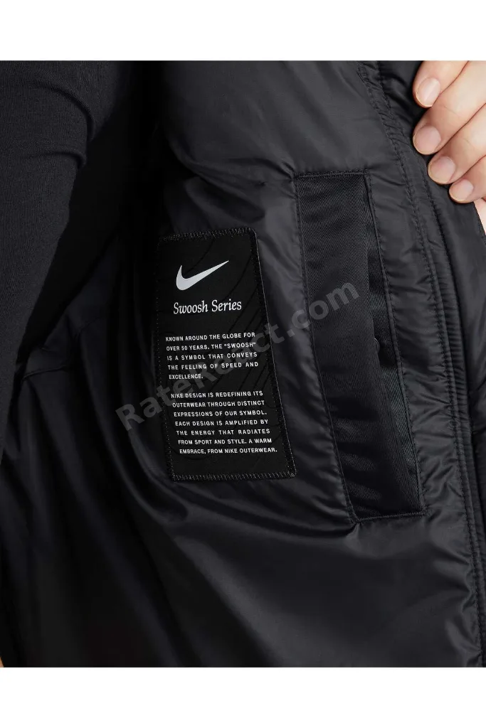 Kaz Tüyü Swoosh Series Oversized Down Vest Bol Kalıp Kadın Yelek /Blue Sportswear